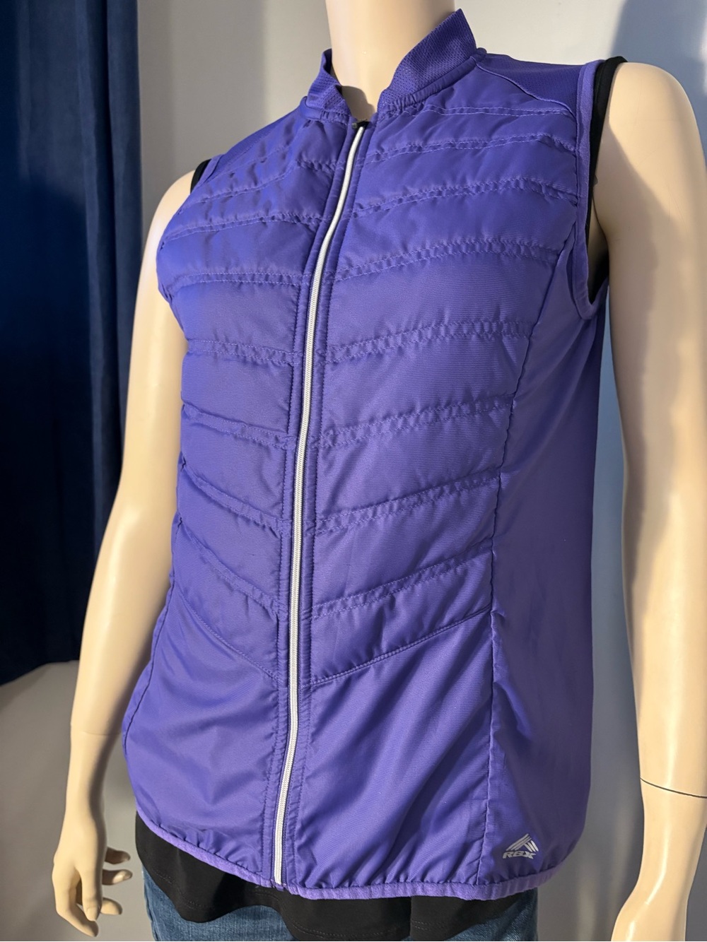 RBX Purple Quilted Lightweight Athletic Vest women’s  Sz M, fits smaller.